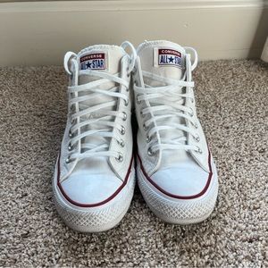 Converse Chuck Taylor All Star Madison Mid Women’s white shoes - Size 8